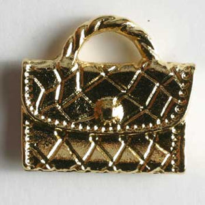 Gold Plated Purse Polyamide Button