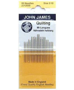 John James Quilt Needle Pkg Sz 5/10 20pc