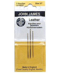 John James Leather Needle Pkg Sz 3/7