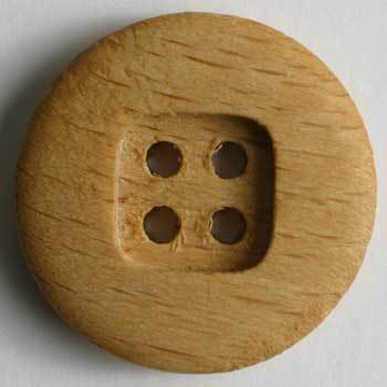 Brown Wood Button