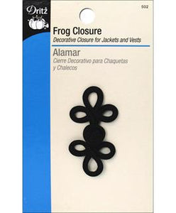 Dritz Frog Closure 3 Loop 2" Black