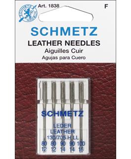 Schmetz Mach Needle Leather Astd Sz 80-100 5pc