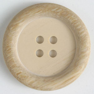 Beige Wood Imitation Button