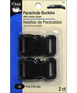 Dritz Parachute Buckle .75" Black 2pc