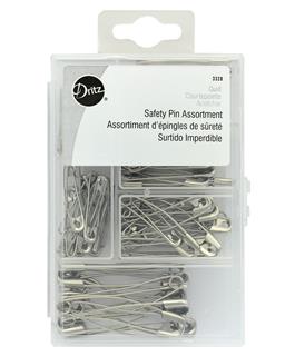 Dritz Quilt Curved Safety Pin Astd 90pc