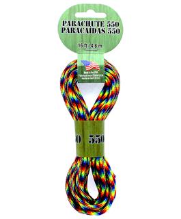 Pepperell Nylon Parachute Cord 16ft Aurora Borealis