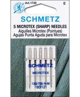 Schmetz Mach Needle Microtex Sharp Sz 80/12 5pc