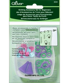 Clover Knitting Accessory Set For Beginners