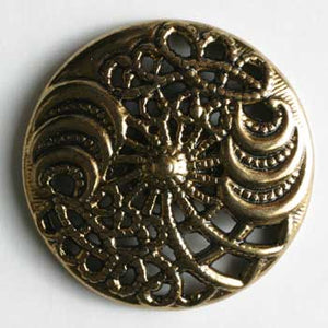 Antique Gold Plated Full Metal Button