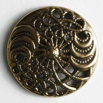 Antique Gold Plated Full Metal Button