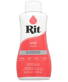 Rit Dye Liquid 8 Fluid oz Coral