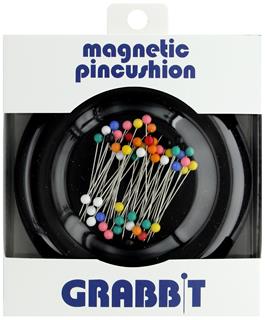 Blue Feather Grabbit Magnetic Pincushion Black