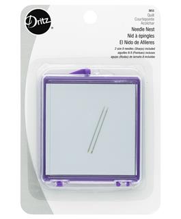 Dritz Quilting Needle Nest w/2 Hand Needles