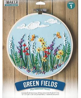 Green Fields Embroidery Kit
