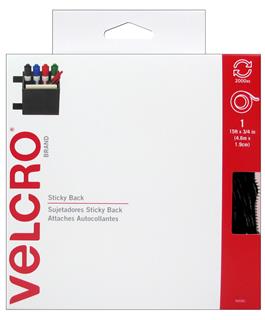 Velcro Sticky Back Tape 3/4" Black