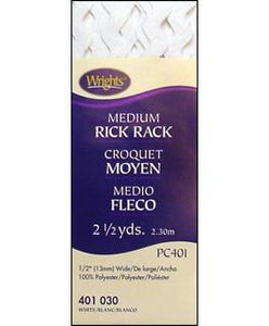 Wrights Medium Rick Rack 2.5yd