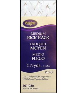 Wrights Medium Rick Rack 2.5yd