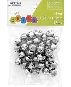 Jingle Bells 15mm Silver 36pc