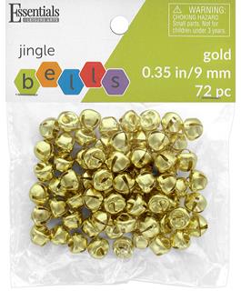 Jingle Bells 9mm Gold 72pc