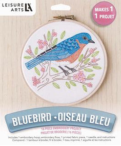 Blue Bird Embroidery Kit