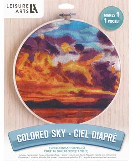 Colored Sky Cross Stitch Kit
