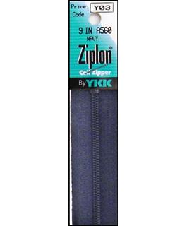 YKK Ziplon Coil Zippers 9"