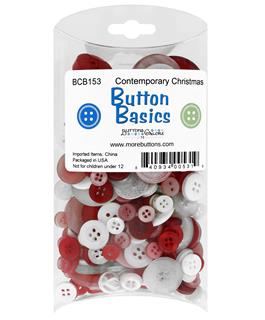 Buttons Galore Assortment Contemporary Christmas 4oz