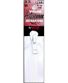 YKK Vislon Separating Zipper 24"