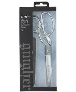 Gingher 8 Blunt-Tip Serrated Knife Edge Dressmaker Shears – Stitches