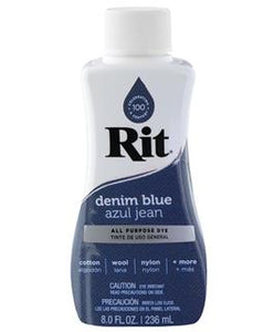 Rit Dye Liquid 8 Fluid oz Denim Blue