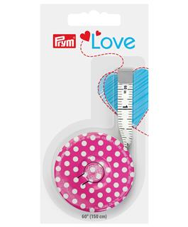 Prym Love Spring Tape Measure 60" Pink