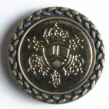 Antique Gold Plated Full Metal Button