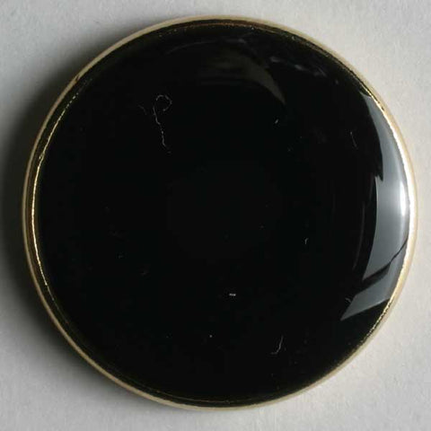 Black Full Metal Enamelled Button