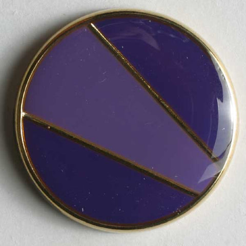 Lilac Full Metal Enamelled Button