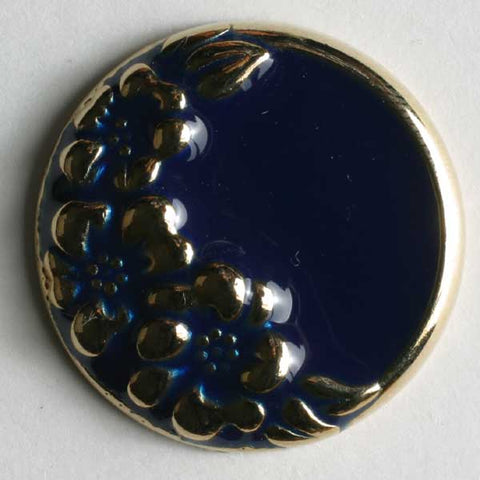 Lilac Full Metal Enamelled Button