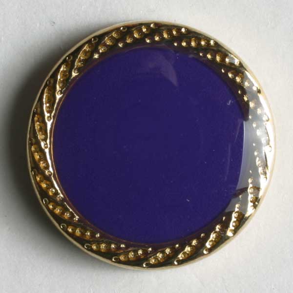 Lilac Full Metal Enamelled Button
