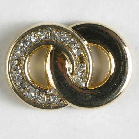 Gold Plated Full Metal Enamelled Button