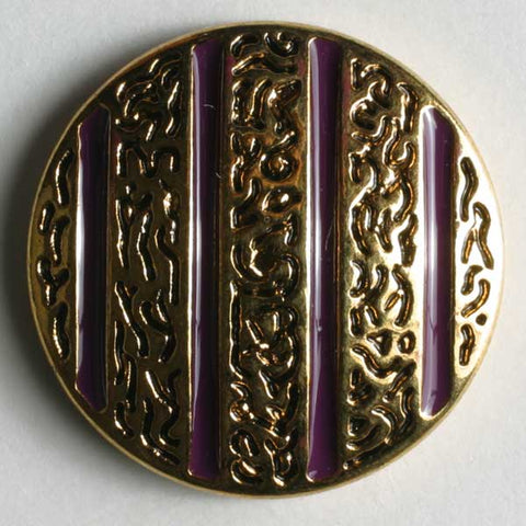 Lilac Full Metal Enamelled Button