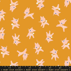 Jolly Darlings Little Deer Cotton Fabric - Honey RS5085 11M