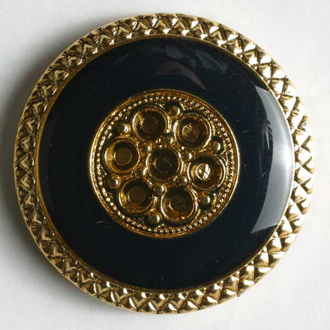 Navy Blue Abs Enamelled Button