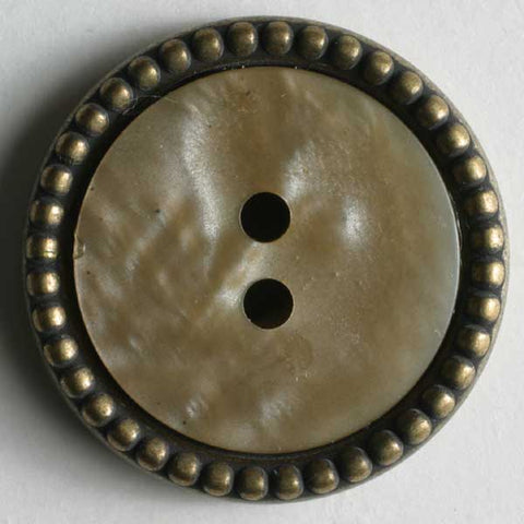 Beige Polyester Button