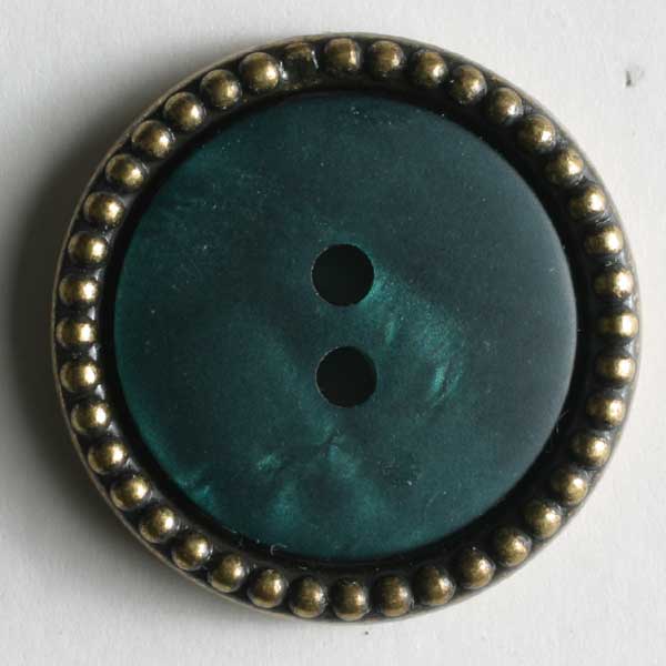 Green Polyester Button