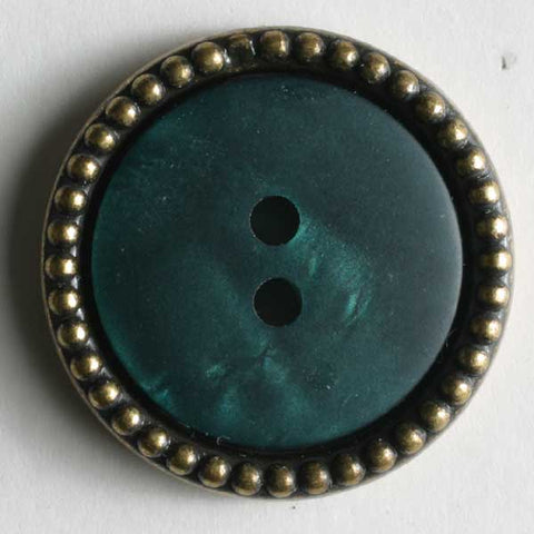 Green Polyester Button
