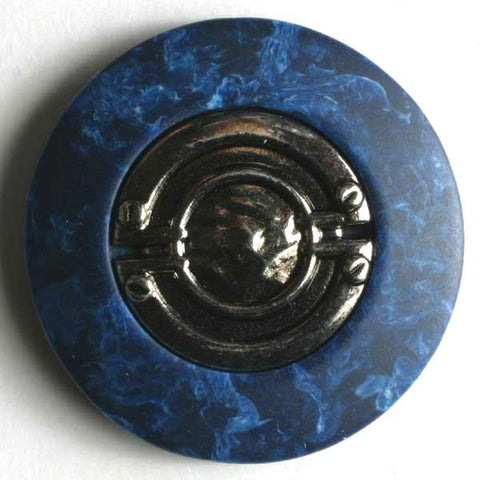 Navy Blue Polyester Button