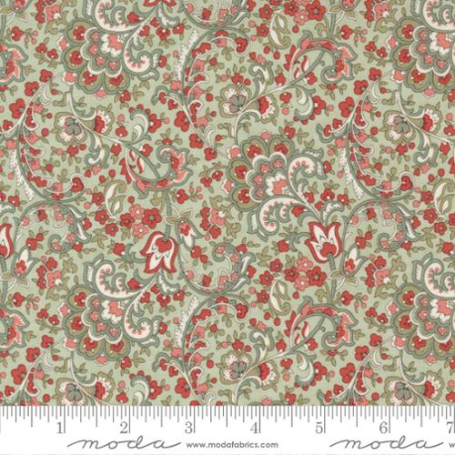 Rendezvous Paisley Flourish Cotton Fabric - Mist 44302 16