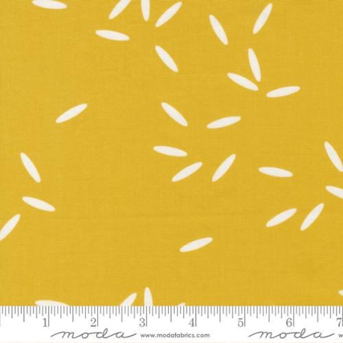 Filigree Rice Cotton Fabric - Saffron 1812 13