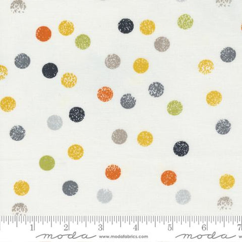 Filigree Dotties Cotton Fabric - Off White 1813 12