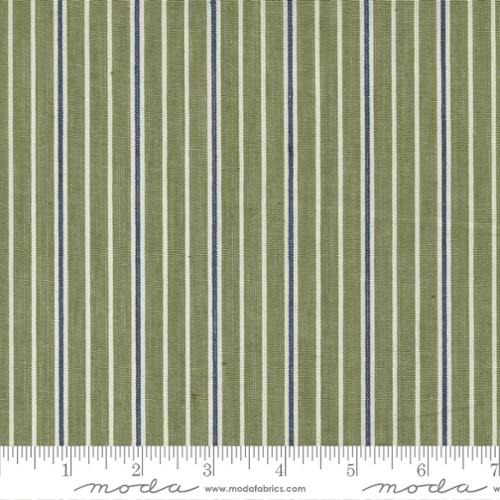 Vista Wovens Yarn Dyed Stripe Cotton Fabric - Celadon 12217 25