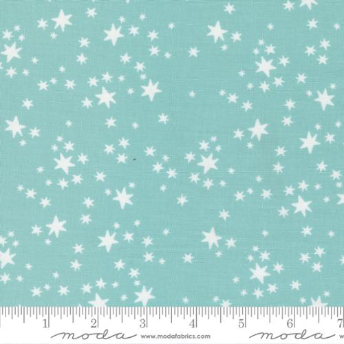 Delivered With Love Starry Dreams Cotton Fabric - Aqua 25134 15