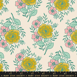 Reading Nook Heirloom Cotton Fabric - Watercress RS2078 11